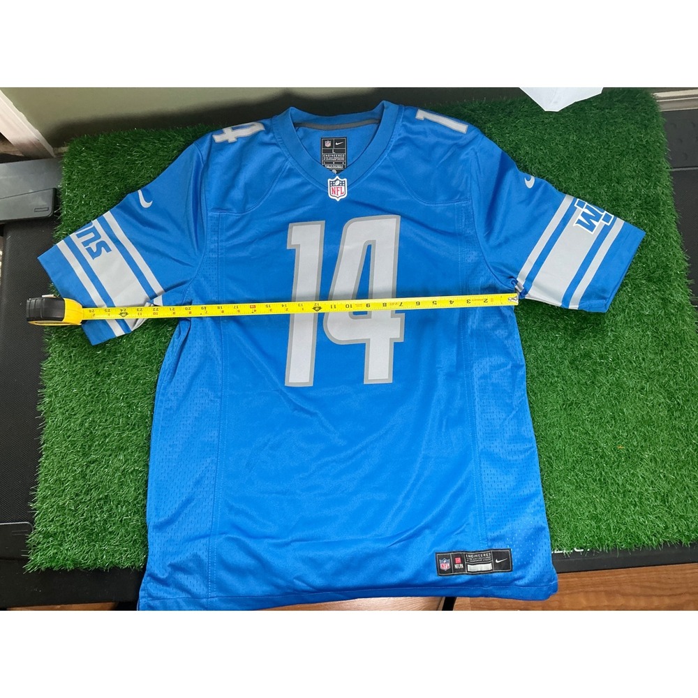 Nike Detroit Lions Amon-Ra St. Brown 14 NFL Jersey Blue Mens Large